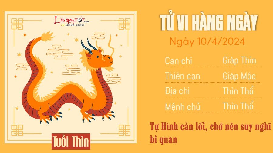 Tu vi hang ngay 10/4/2024 - Thin