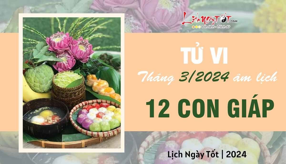 Tu vi thang 3/2024 cua 12 con giap am lich tuoi nao co loc