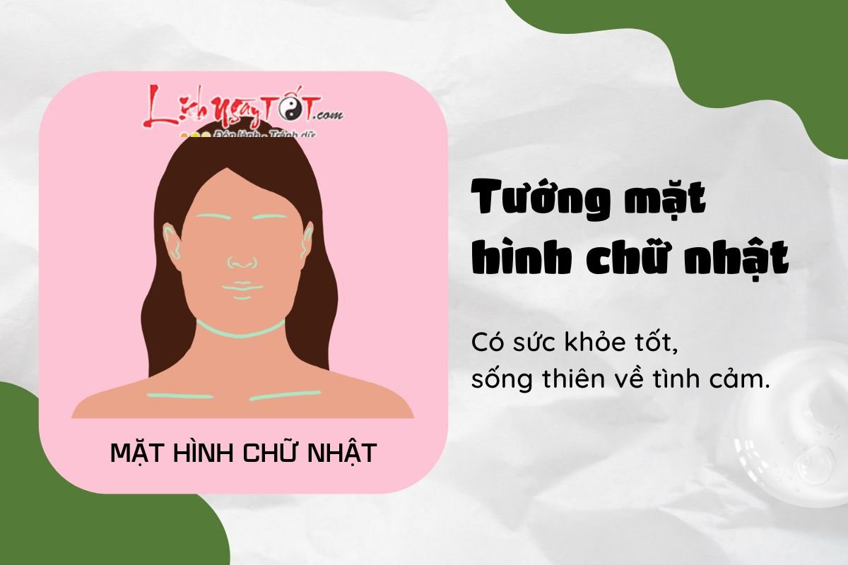 Tướng mặt hình chữ nhật Tuong mat hinh chu nhat