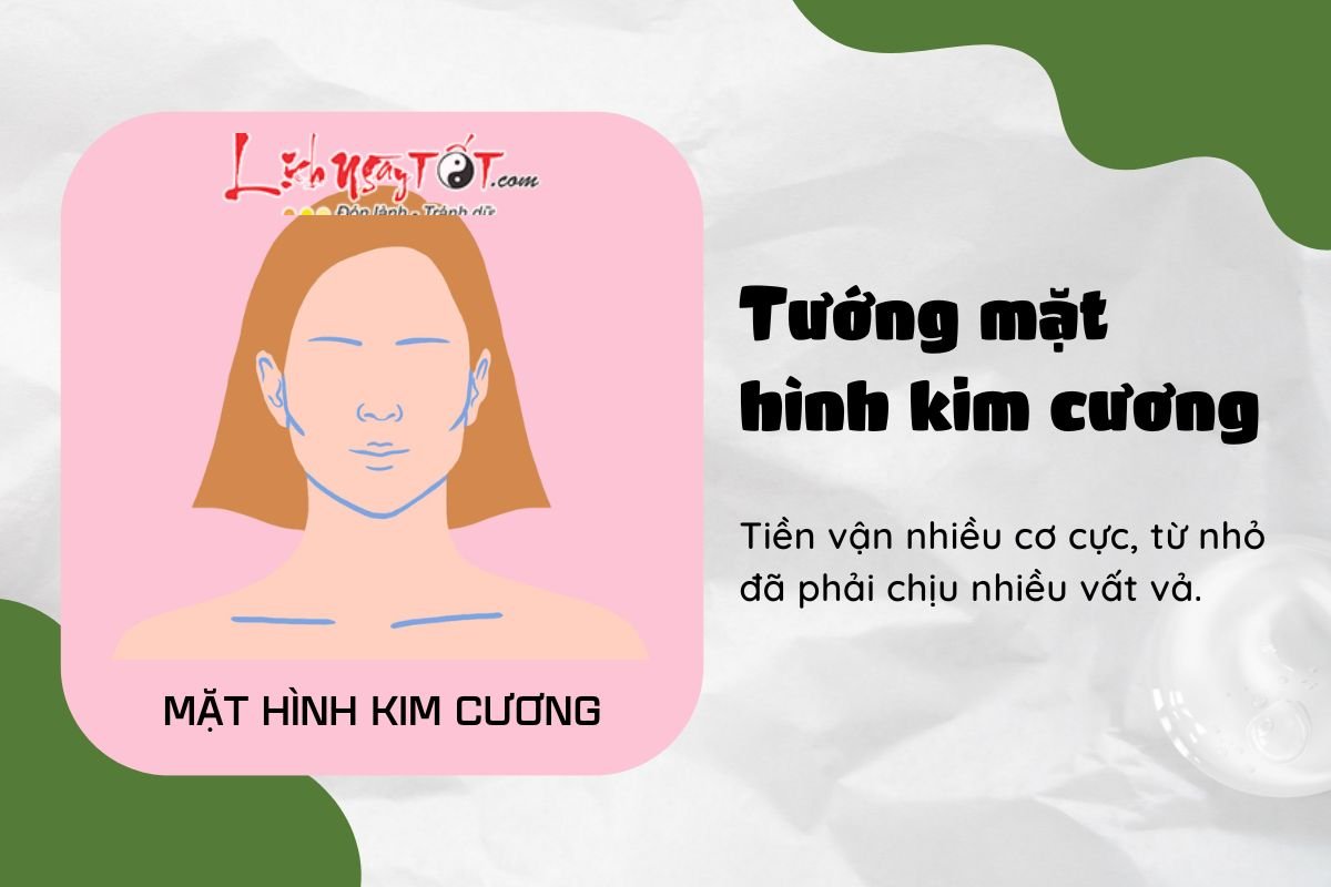 Tướng mặt hình kim cương Tuong mat hinh kim cuong
