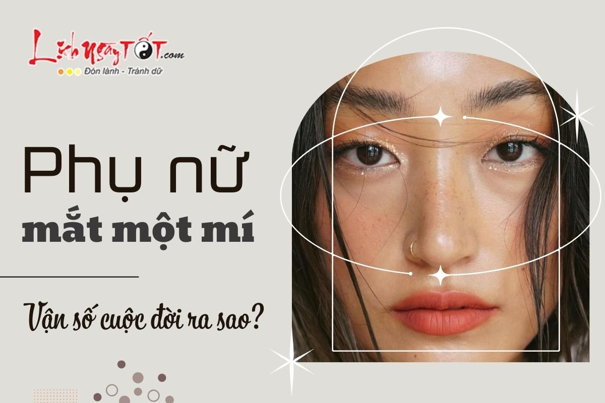 Xem tướng phụ nữ mắt một mí Xem tuong phu nu mat mot mi